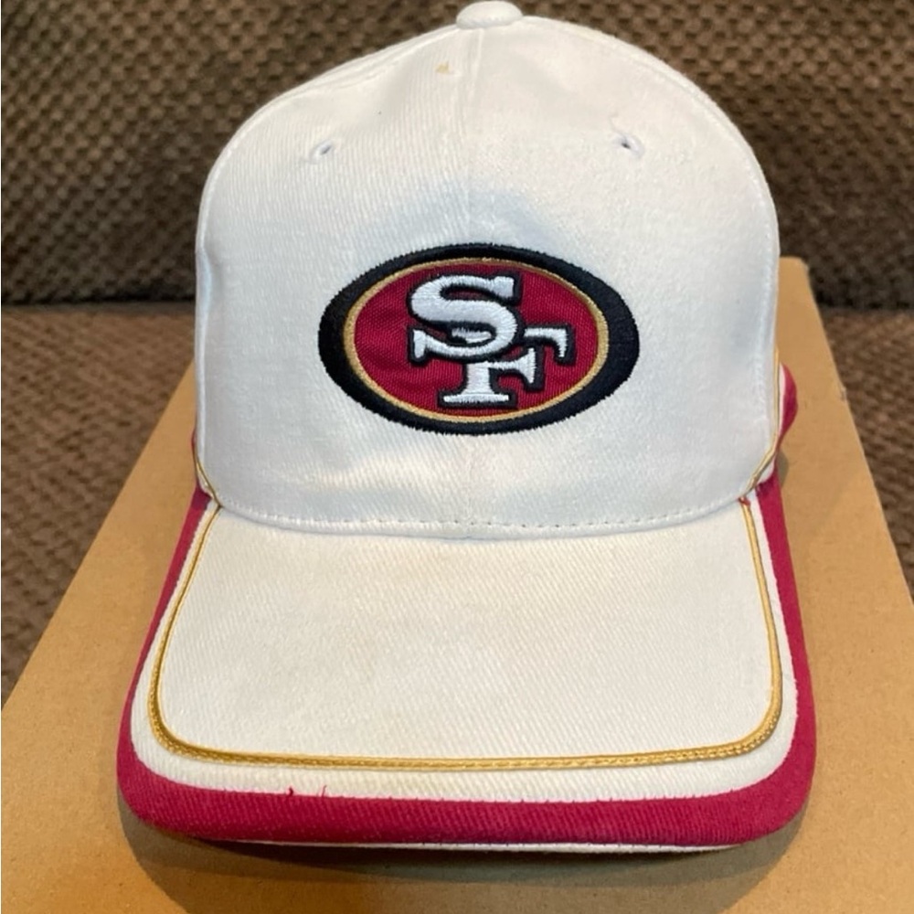 San Francisco 49ers White and Red Cap